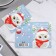 Postcard-childer "Wow what New Year!" owl, 11.5x8.5 cm