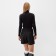 Women's turtleneck Minaku: Basic line color black, size 44