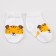 Socks children's baby I'm "tiger", white color, 8-10 cm