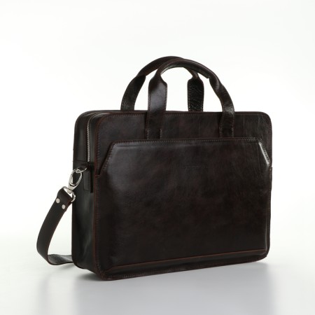 Male bag, igermann, brown color