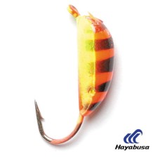 Мормышка вольфрам "Банан" рижский крашеный с отверстием, вес 3.1 г, 050/19