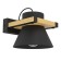 Bra MacCles, 1x15W, E27, H150, steel, wood, black, brown