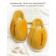 Slippers Pumpkin, size 38-39, yellow color