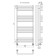 Water towel Terminus "Art" P18, 500x1200 mm, chrome