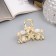 Hair crab "Chloe Galant" flowers, 4 cm, gold
