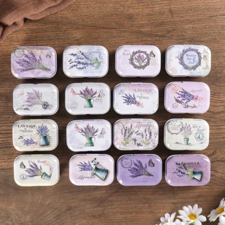 Lavender Metal Casket Mix 2.5x5.5x4 cm-4