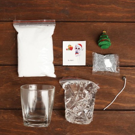 Set for creativity "Making a gel candle: Christmas tree", in a package