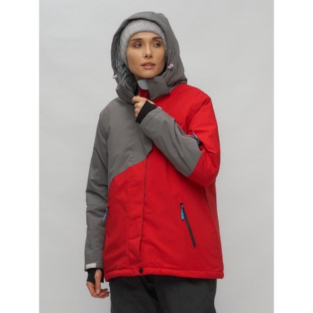 Ski suit female, size 56, red color-32