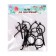 Glasses for toys, set 4 pcs., Black color