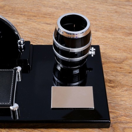 Table set 4V1 with a business card and clock, 34x17x13 cm-5