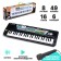 The synthesizer "Little musician", with a microphone, 49 keys, black color
