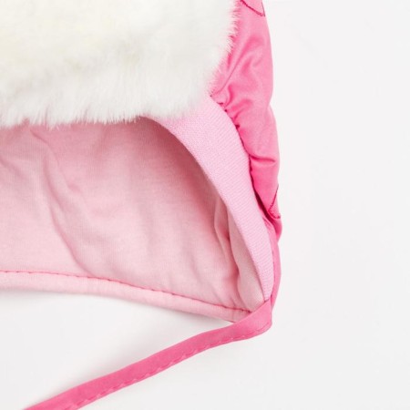 Kitty hat for a girl, pink color, size 44-2