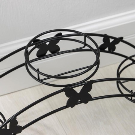 Flowers stand "Arca-3", d = 12 cm, black color-2