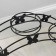 Flowers stand "Arca-3", d = 12 cm, black color