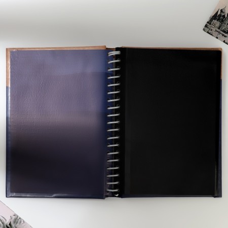 Photo album "Age for Happiness", 20 magnetic sheets, black pages color-3