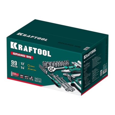 Universal instrument set Kraftool Grand-99, 99 items-3