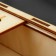 Crooking pencil case, with a line for measuring size, wooden, 21.5 × 7.5 × 5 cm