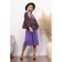 Cardigan female, size 48, brown color