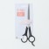 Hairdressers with emphasis, blade - 7 cm, black color