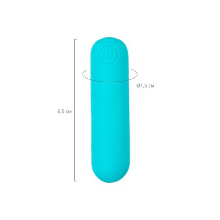 Vibroopul A-Toys TNIM, 6.5 cm, silicone, blue color-3