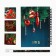 Gift set New Year's notebook on spirals, magnetic bookmarks 3 pcs and pen Plastic "Happiness in the New Year!"