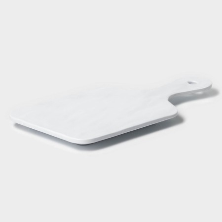 Serve dish "White East", 25.5 × 12.7 × 1.5 cm, white color-1