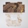 Box for eclairs, confectionery packaging, 4 inserts, “marble”, 20 x 15 x 5 cm
