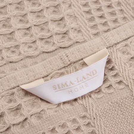 Waffle towel SL Home: Chess "Sabbia" 30x60 cm, 100% cotton, 350 g/m2-3
