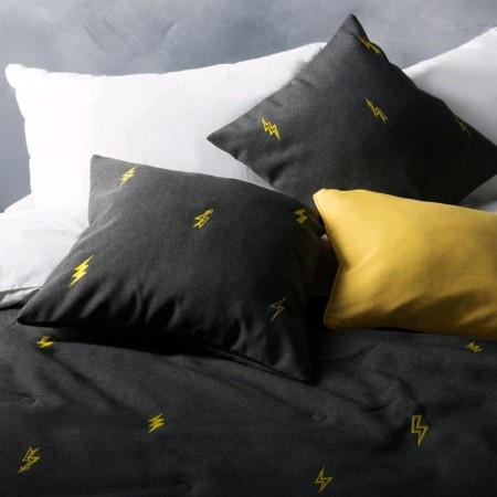 Set "Flash": a bedspread 160 x 220 cm, pillowcases 40 x 40 cm - 2 pcs, wet asphalt-2