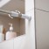 Bathroom cornice telescopic shares, 90-160 cm, steel