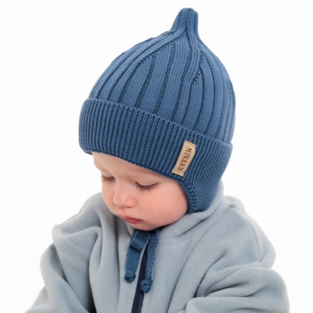 Children's hat minku rr 46-48, blue color-3