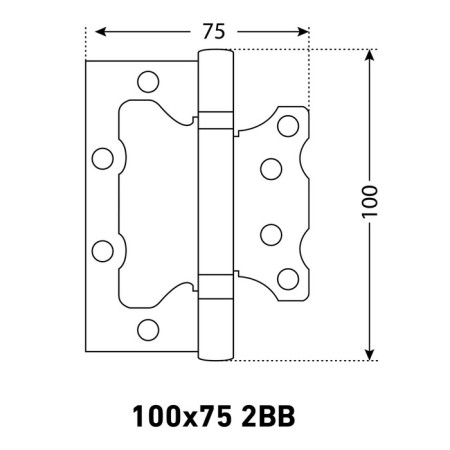 Loop overhead gHILUR 100x75 2BB W, box 2.5 mm, matte white color-2