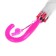 Herbera umbrella, semi-automatic, with whistle, r = 41cm, pink color