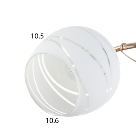 Rafael chandelier 3x60W E27 gold 56x56x22.5cm-5