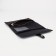 Women's wallet on the button, black color
