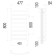 Water towel Terminus "Classic" P8, 400x800 mm, side connection, chromium