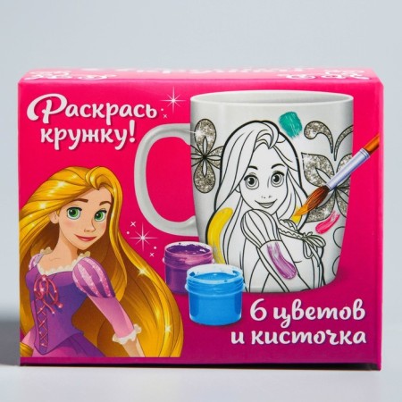 Set, a mug for coloring, 250 ml "Rapunzel", princesses-3