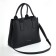 Women's bag with lightning, textura, average size, black color