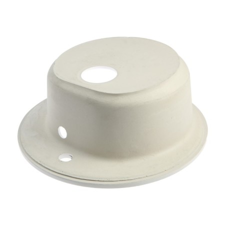 Sin for a kitchen made of stone Zein 3/G31, D = 510 mm, round, overflow, white matte-5