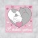 Mini-postcard "Cozy with you", cats, 7 x 7 cm