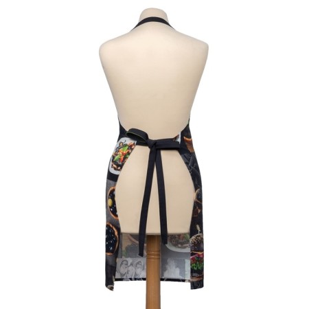 Apron "Ethel: Black" 70x60 cm, 100% cotton, sarzha 190 g/m²-2