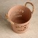 Kashpo "Bucket Flower Garden" brown, 13x13x12cm