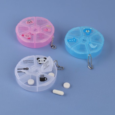 Killets "Keep Health", with a chain, d = 8 × 2 cm, 6 sections, color mix-1