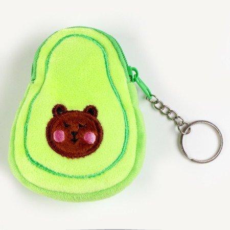 Soft wallet "Avocado" on a key fob, 10 cm, species mix-1