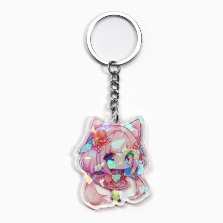 Holographic "Anime" keychain, 5 x 4 cm-1