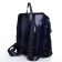 Women's backpack made of artificial leather with lightning, blue color