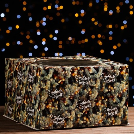 Confectionery packaging with the window "Eat branches", 30 x 30 x 19 cm-4