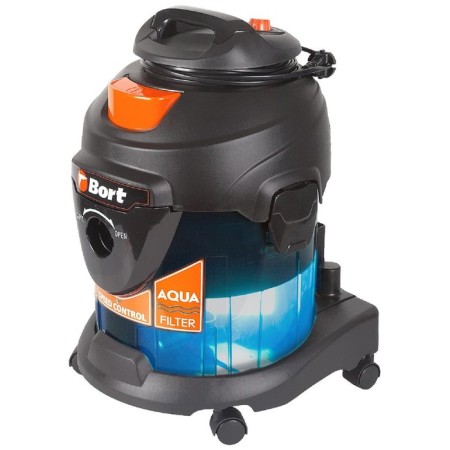 Vacuum cleaner BORT BSS-1415-Aqua, 1400/200 W, dry/wet cleaning, 15 l, black-1