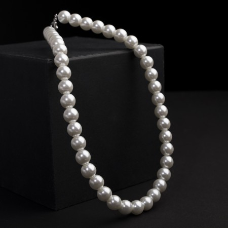 Pearl beads "Bride" ball No. 14, white color, l = 40 cm