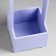 Kashpo - wooden box 13.5x13.5x30 cm lavender